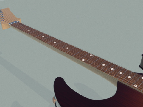 Electric guitarB Modelo 3D