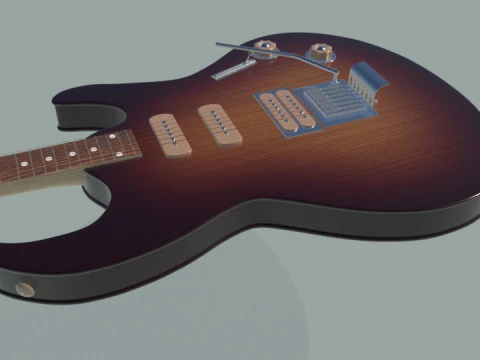 Elektro gitar 3D Model
