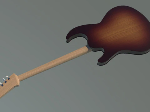 Elektro gitar 3D Model