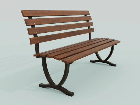 Bench brown 3D Model