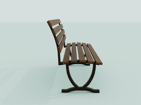 Bench brown 3D मॉडल