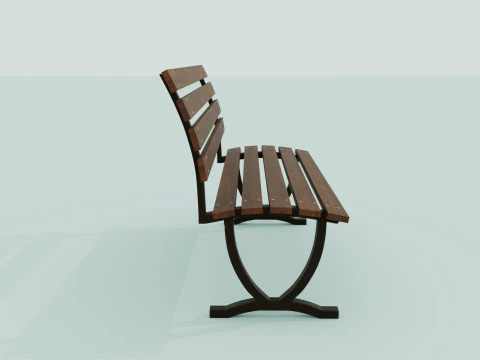 Bench brown 3D Model