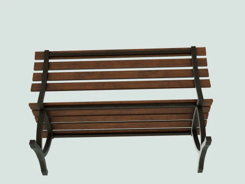 Bench brown 3D Model