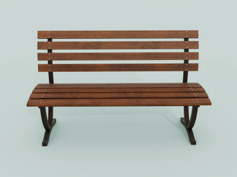 Bench brown 3D Model
