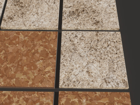 Stone tiles 3D 모델