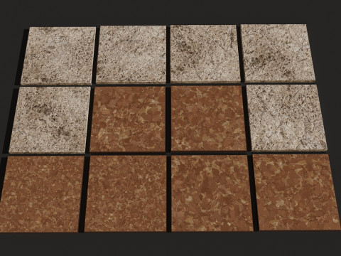 Stone tiles 3D 모델