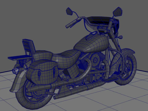 Motocicleta Modelo 3D