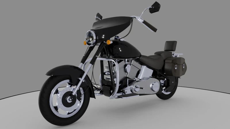 Motocicleta Modelo 3D .c4d .max .obj .3ds .fbx .stl .blend