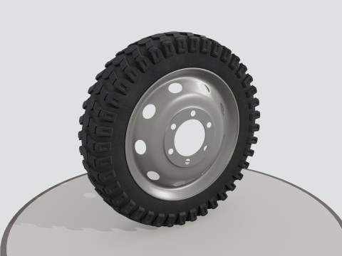 Wheel with disk Modello 3D