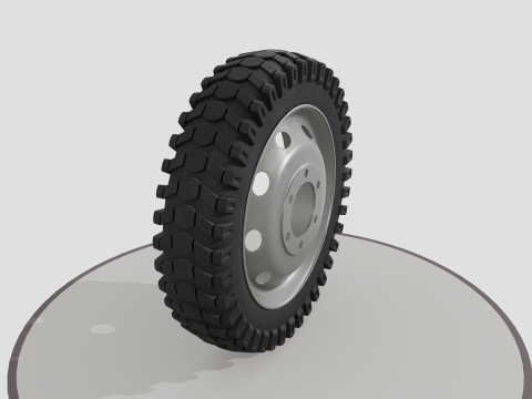 Wheel with disk 3D 模型