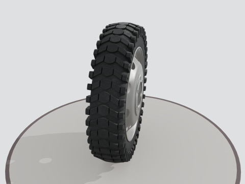 Wheel with disk 3D 模型