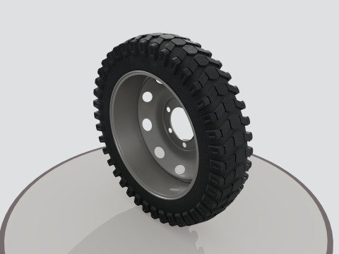 Wheel with disk 3D 模型