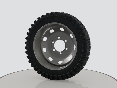 Wheel with disk 3D 模型