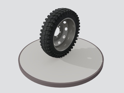 Wheel with disk 3D 模型