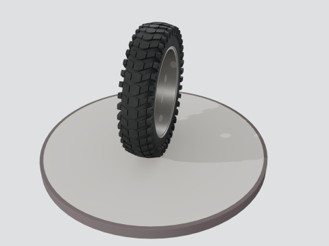 Wheel with disk 3D 模型