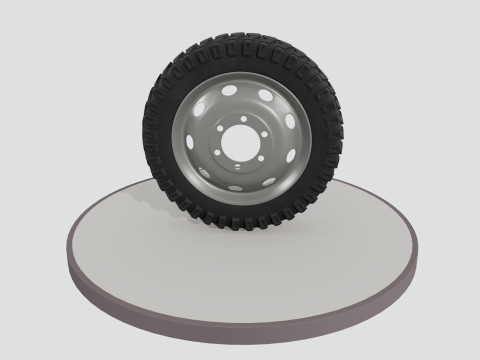 Wheel with disk 3D 模型