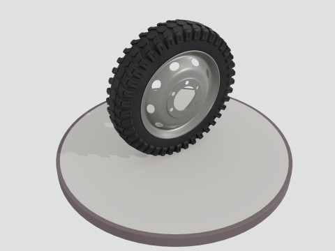 Wheel with disk 3D 模型