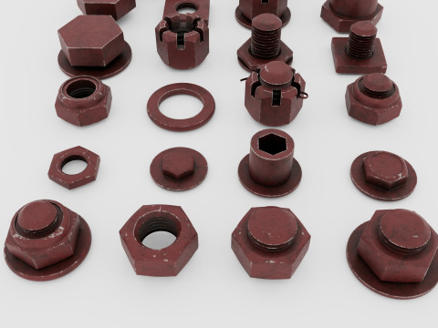 Threaded connections Modelo 3D