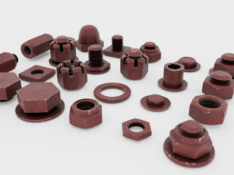 Threaded connections Modelo 3D