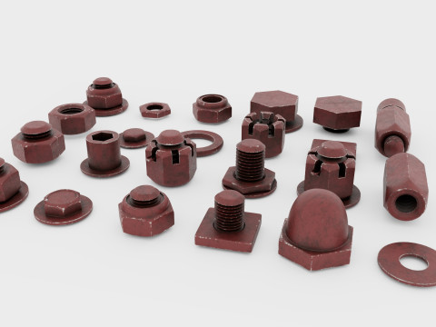 Threaded connections Modelo 3D