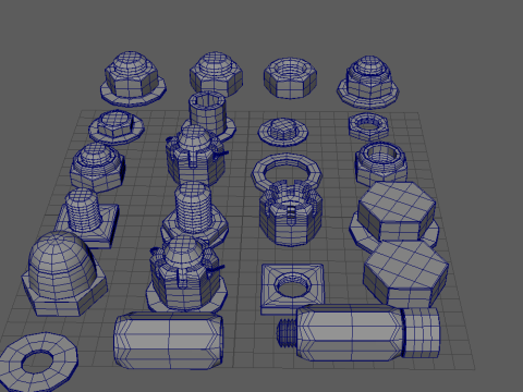 Threaded connections Modelo 3D