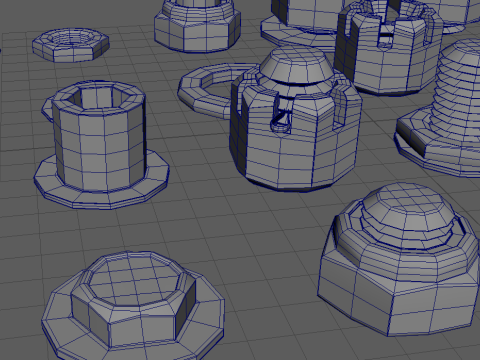 Threaded connections Modelo 3D