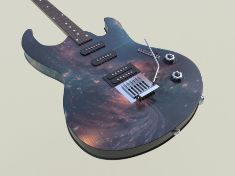 Guitar stars color 3D Модель