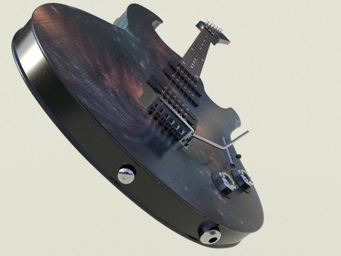 Guitar stars color 3D Модель