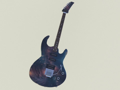 Guitar stars color 3D Модель