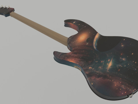 Guitar stars color 3D Модель