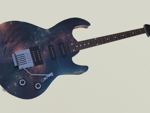 Guitar stars color 3D Модель