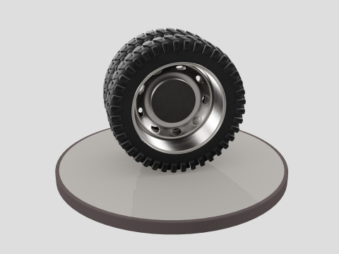 Double wheel with desk 3D मॉडल