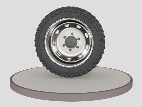 Double wheel with desk 3D मॉडल