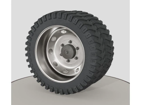 Roda dupla com mesa Modelo 3D