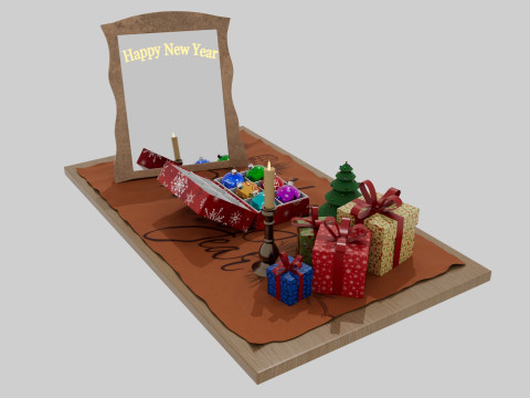 Happy New Year 3D Model