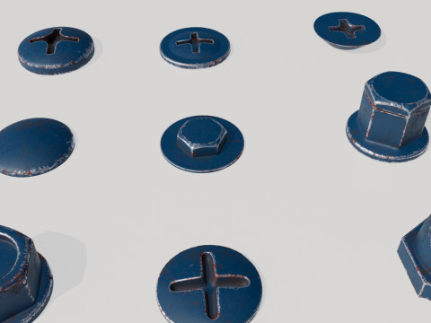 Screwsblueold 3D 模型