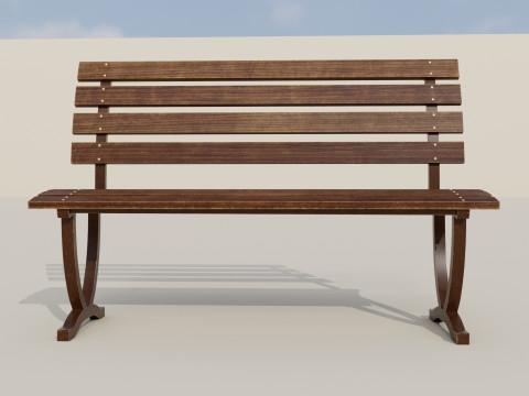 Bench brown A 3Dモデル