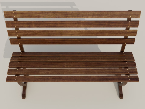 Bench brown A 3Dモデル
