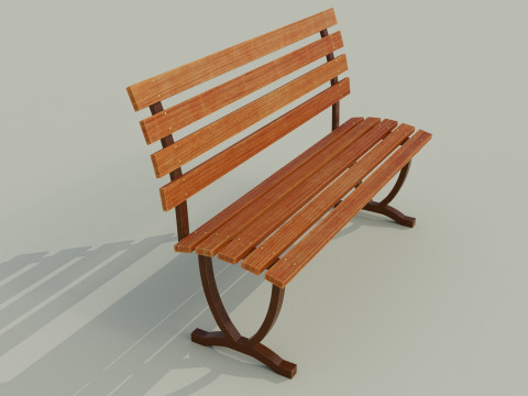 Bench brown C 3Dモデル