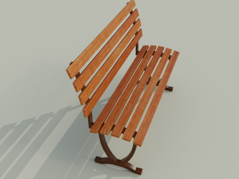 Bench brown C 3Dモデル
