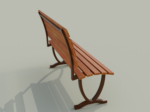 Bench brown C 3Dモデル