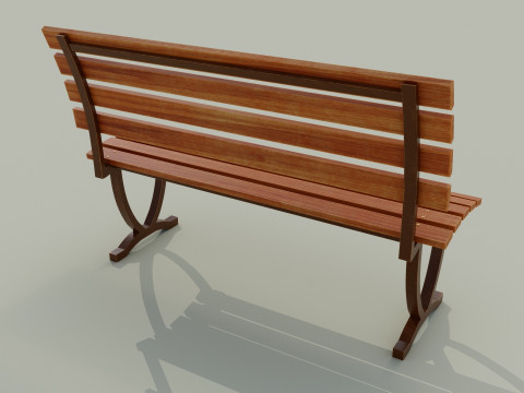 Bench brown C 3Dモデル