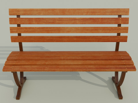 Bench brown C 3Dモデル