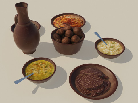 Ceramic tavern food dishes Modelo 3D