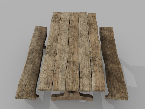 Medieval table 3Dモデル