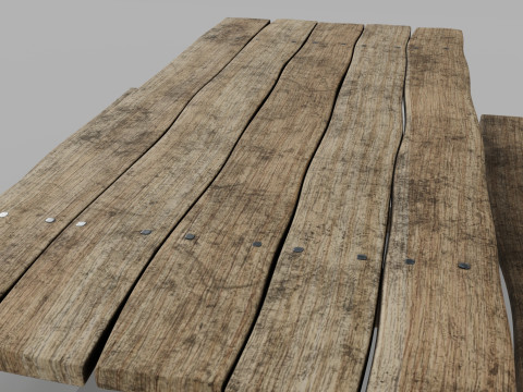 Medieval table 3Dモデル