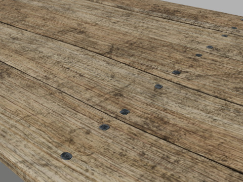 Medieval table 3Dモデル