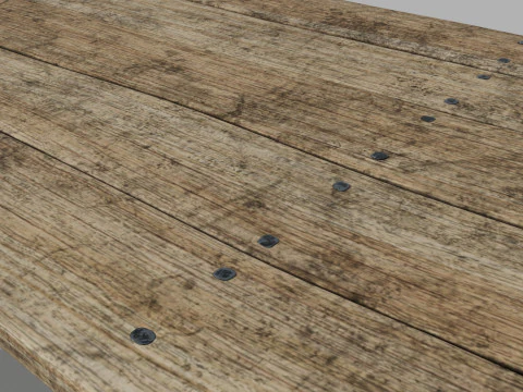 Medieval table 3D Model