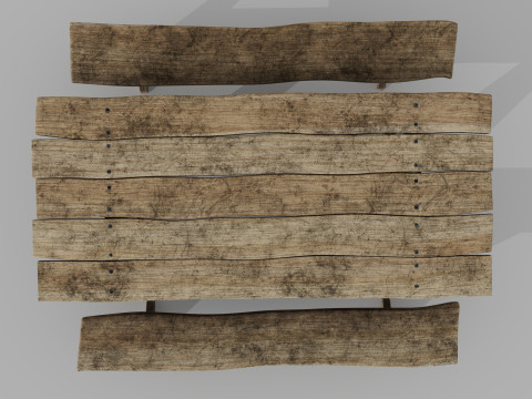 Medieval table 3Dモデル