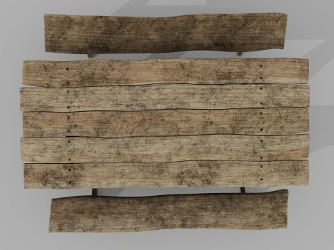 Medieval table 3D Model